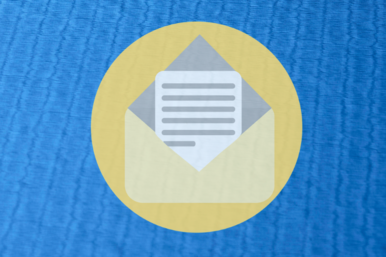 Grafik mit einem Briefumschlag Icon.